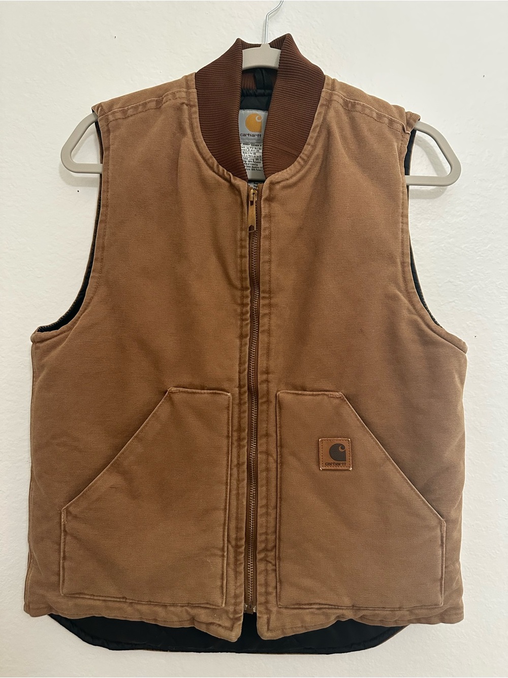 Carhartt Vintage 2005 Unisex Tan Quilted Work Vest